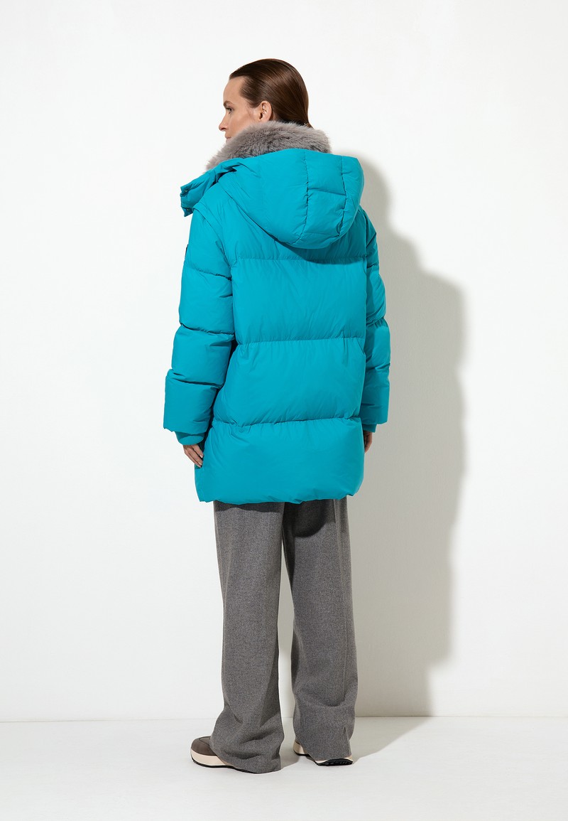 Пуховик VASSA&Co, пол female, цвет голубой, фото №5