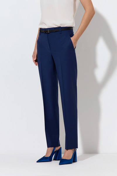 Брюки VASSA&Co, пол женский, цвет синий, фото №2