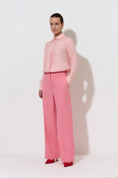 Trousers VASSA&Co, пол female, цвет pink, фото №4