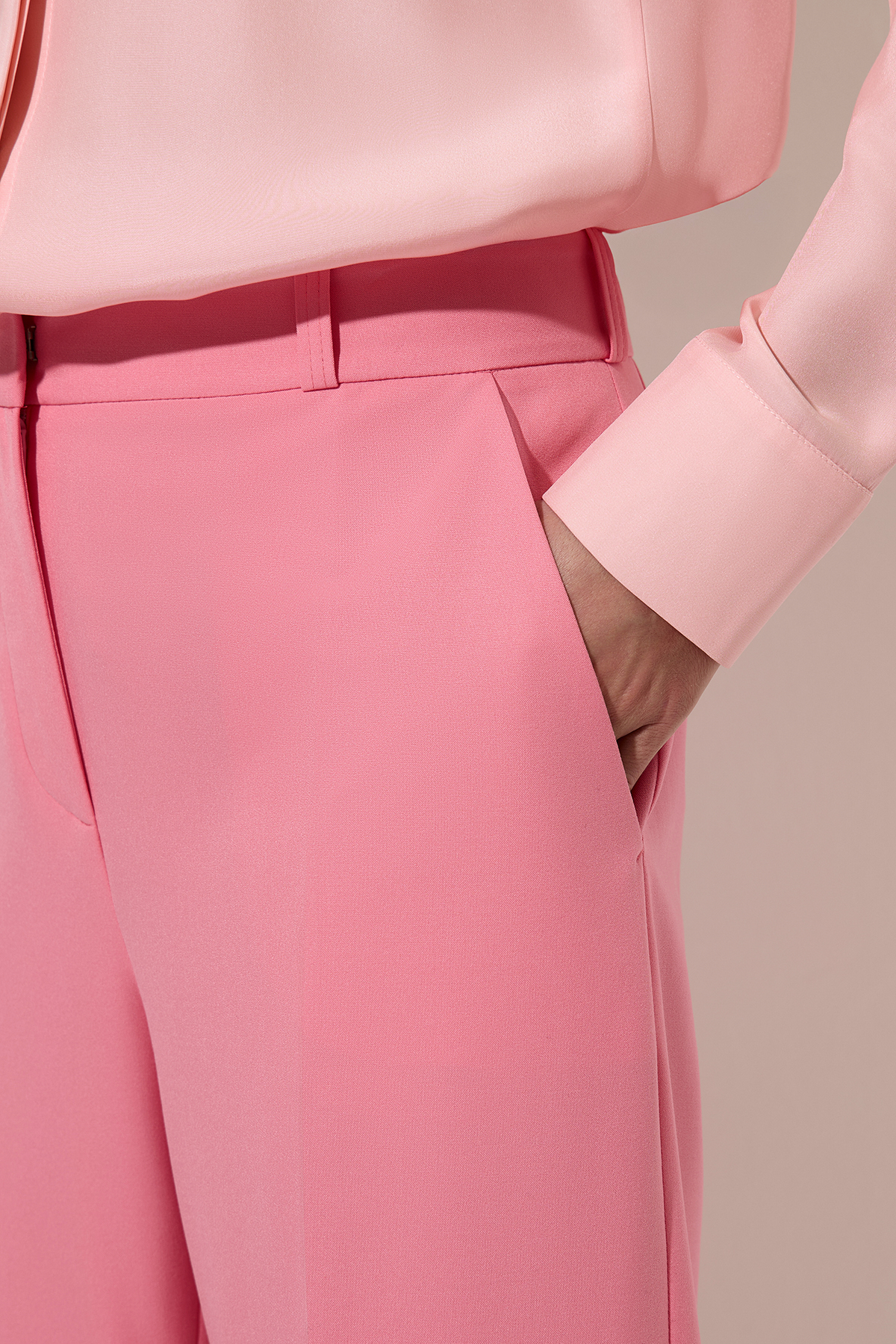 Trousers VASSA&Co, пол female, цвет pink, фото №2