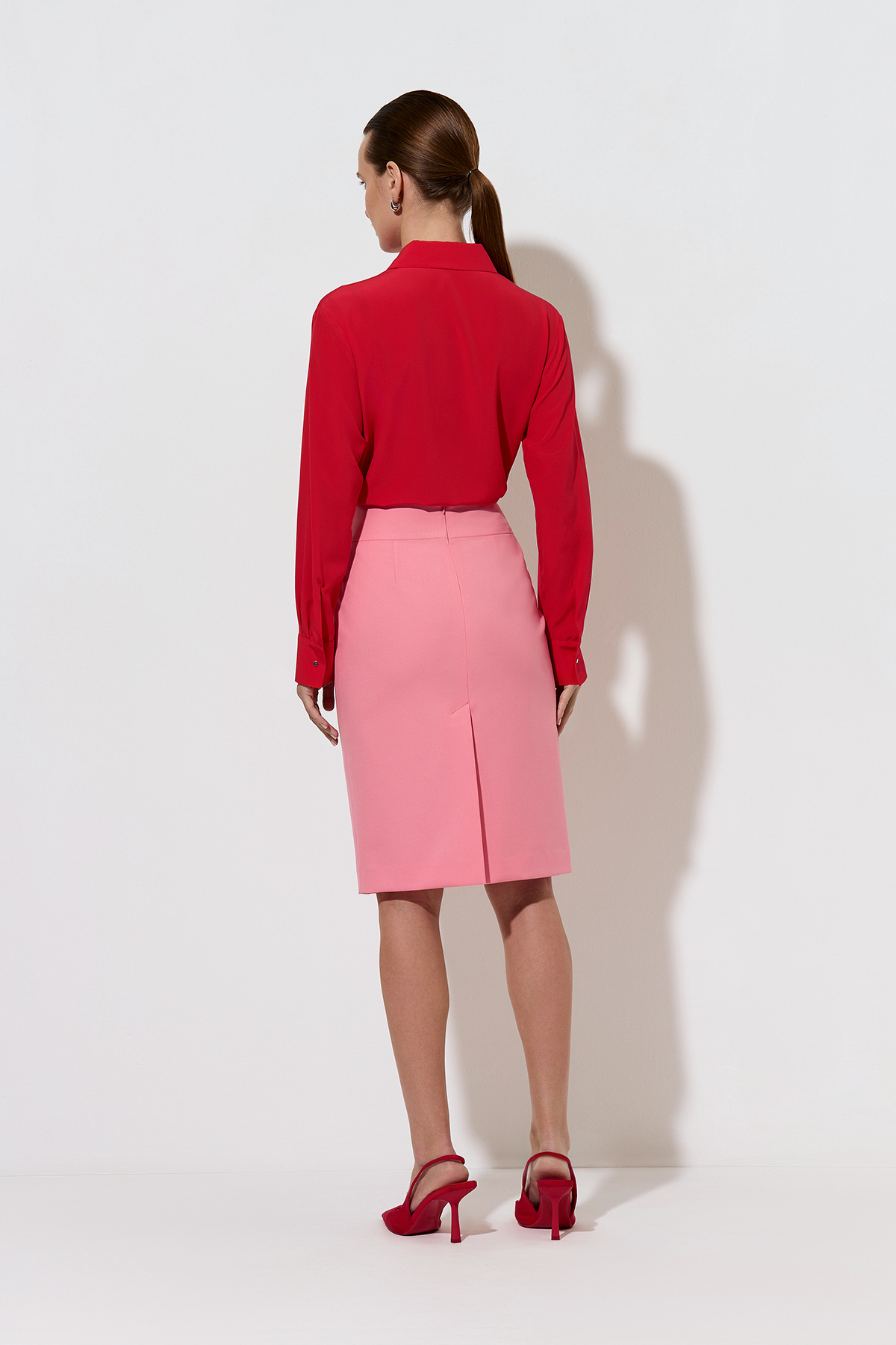 Skirt VASSA&Co, пол female, цвет pink, фото №6