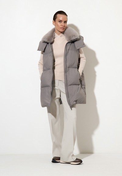 Пуховик VASSA&Co, пол женский, цвет серый, фото №3