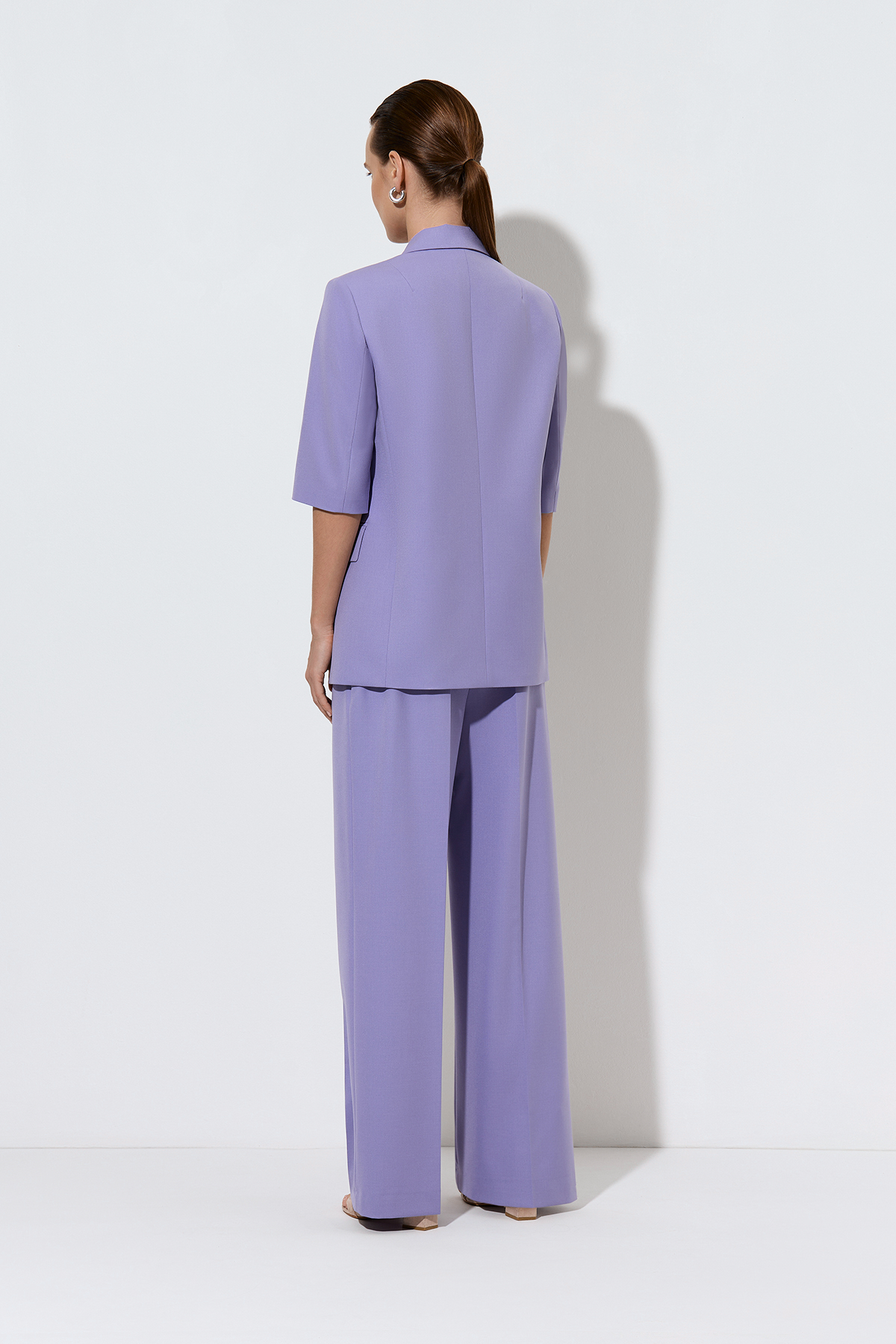 Жакет с коротким рукавом , пол женский, цвет фиолетовый, фото №11