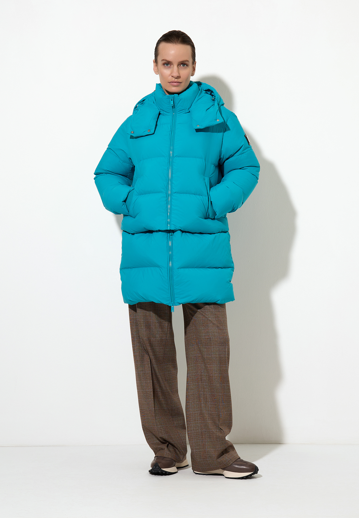 Пуховик-трансформер VASSA&Co, пол female, цвет голубой