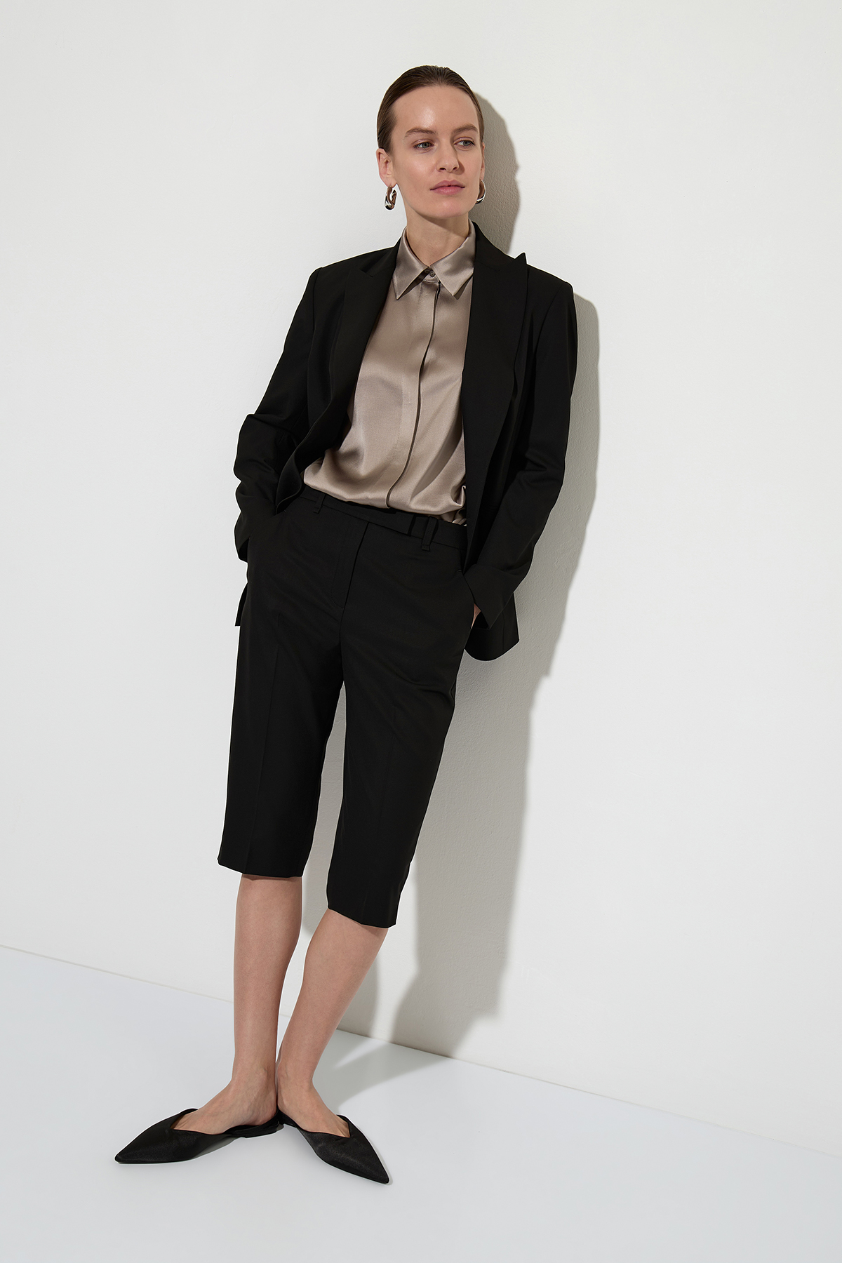 Бриджи VASSA&Co, пол женский, цвет черный, фото №4