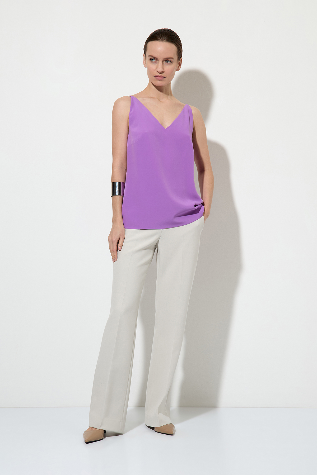 Blouse VASSA&Co, пол female, цвет violet