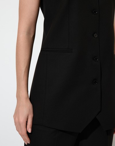 Жилет VASSA&Co, пол женский, цвет черный, фото №5