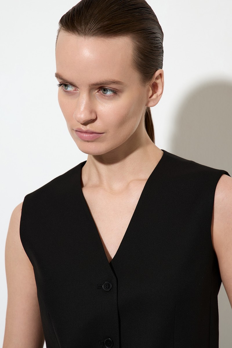 Vest female ЖИЛЕТ VASSA&Co Black 2