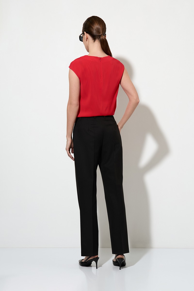 Базовые брюки VASSA&Co, пол женский, цвет черный, фото №2