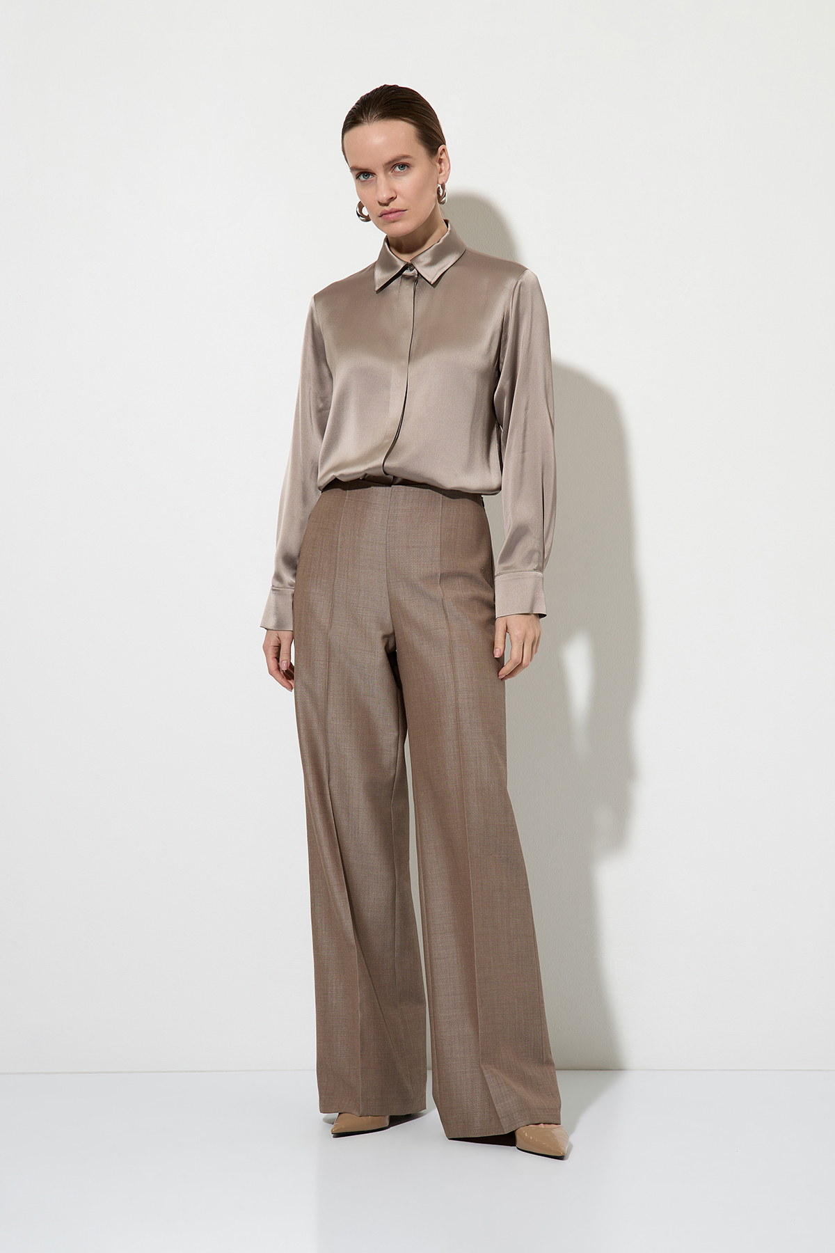 Blouse VASSA&Co, пол female, цвет серый, фото №3