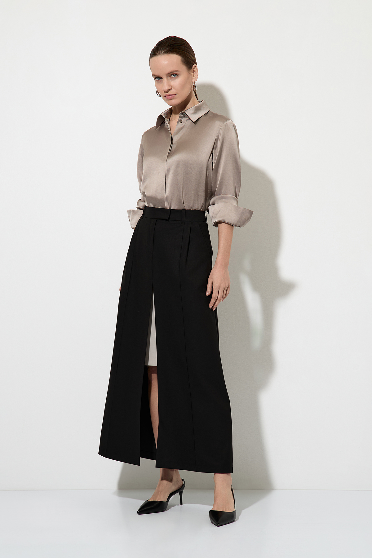 Blouse VASSA&Co, пол female, цвет серый, фото №4