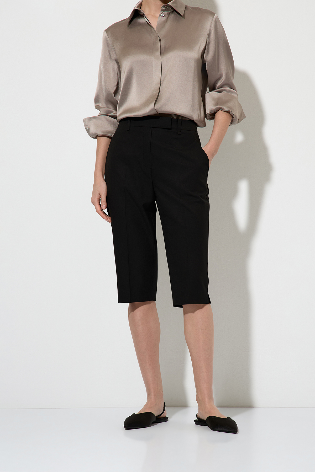 Бриджи VASSA&Co, пол женский, цвет черный, фото №2