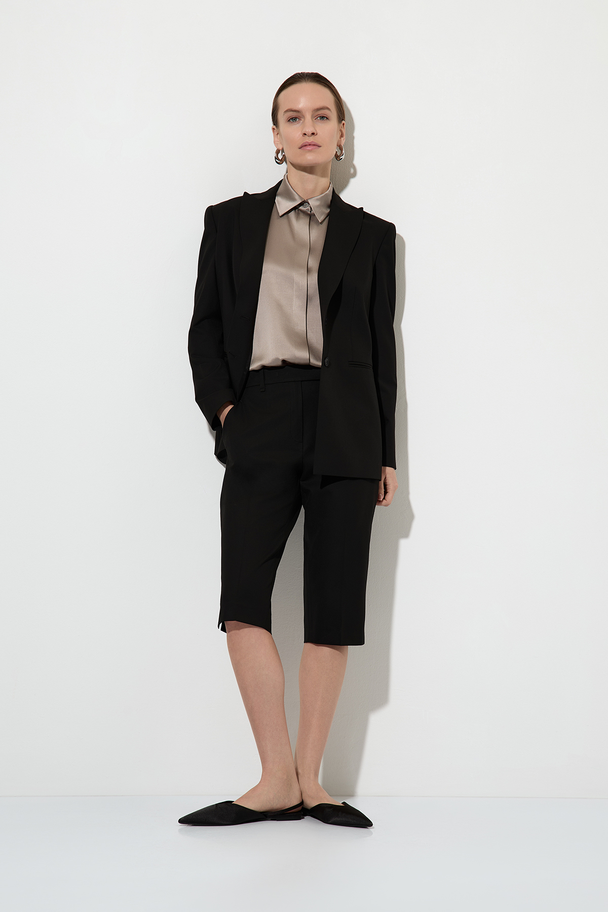 Blouse VASSA&Co, пол female, цвет серый, фото №5