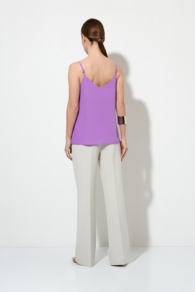 Топ в бельевом стиле VASSA&Co, пол женский, цвет фиолетовый, фото №3