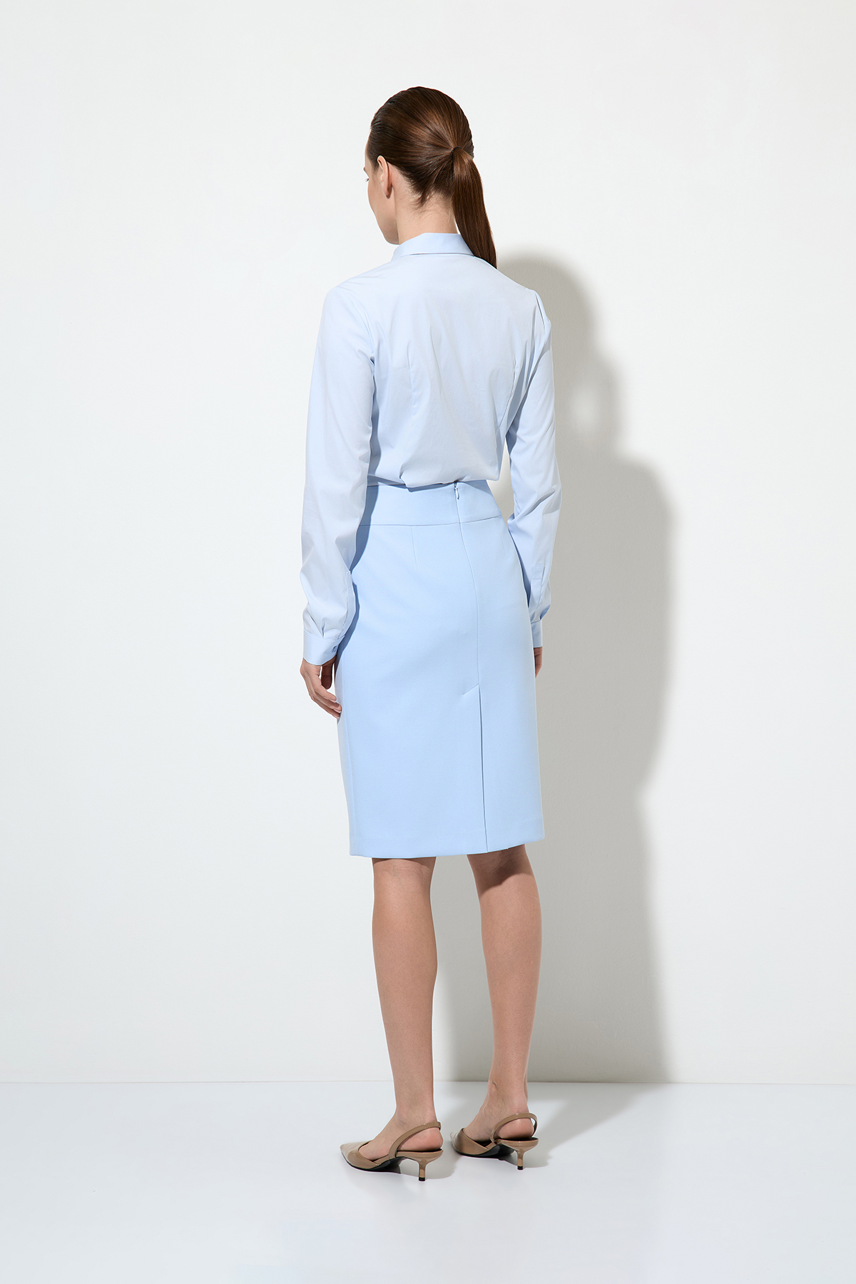 Юбка-карандаш , пол женский, цвет голубой, фото №3