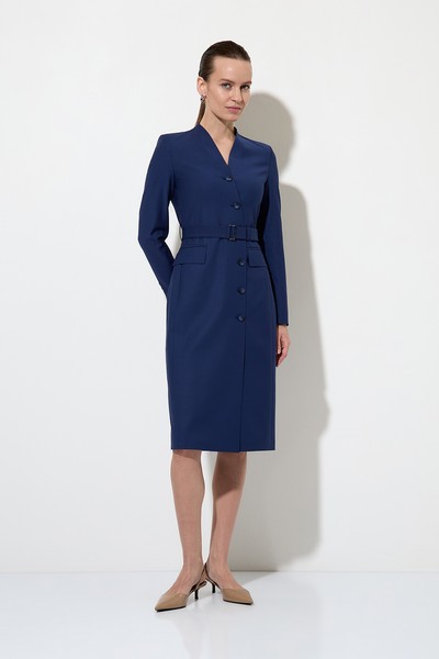 Платье VASSA&Co, пол женский, цвет синий, фото №2