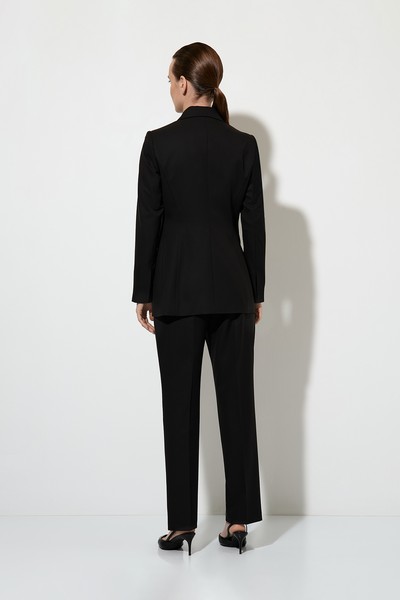 Двубортный базовый жакет VASSA&Co, пол женский, цвет черный, фото №5