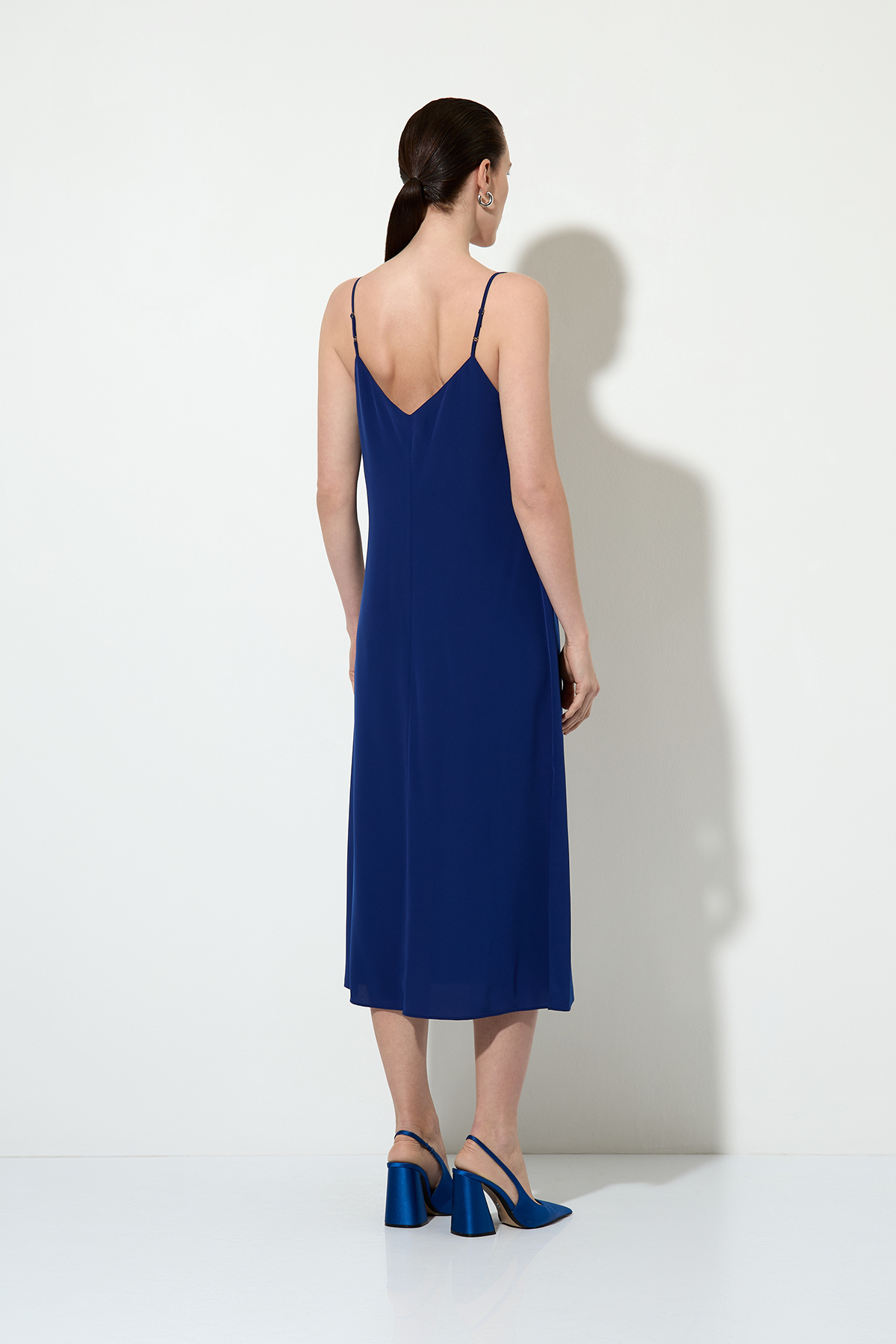 Платье-комбинация , пол женский, цвет синий, фото №4