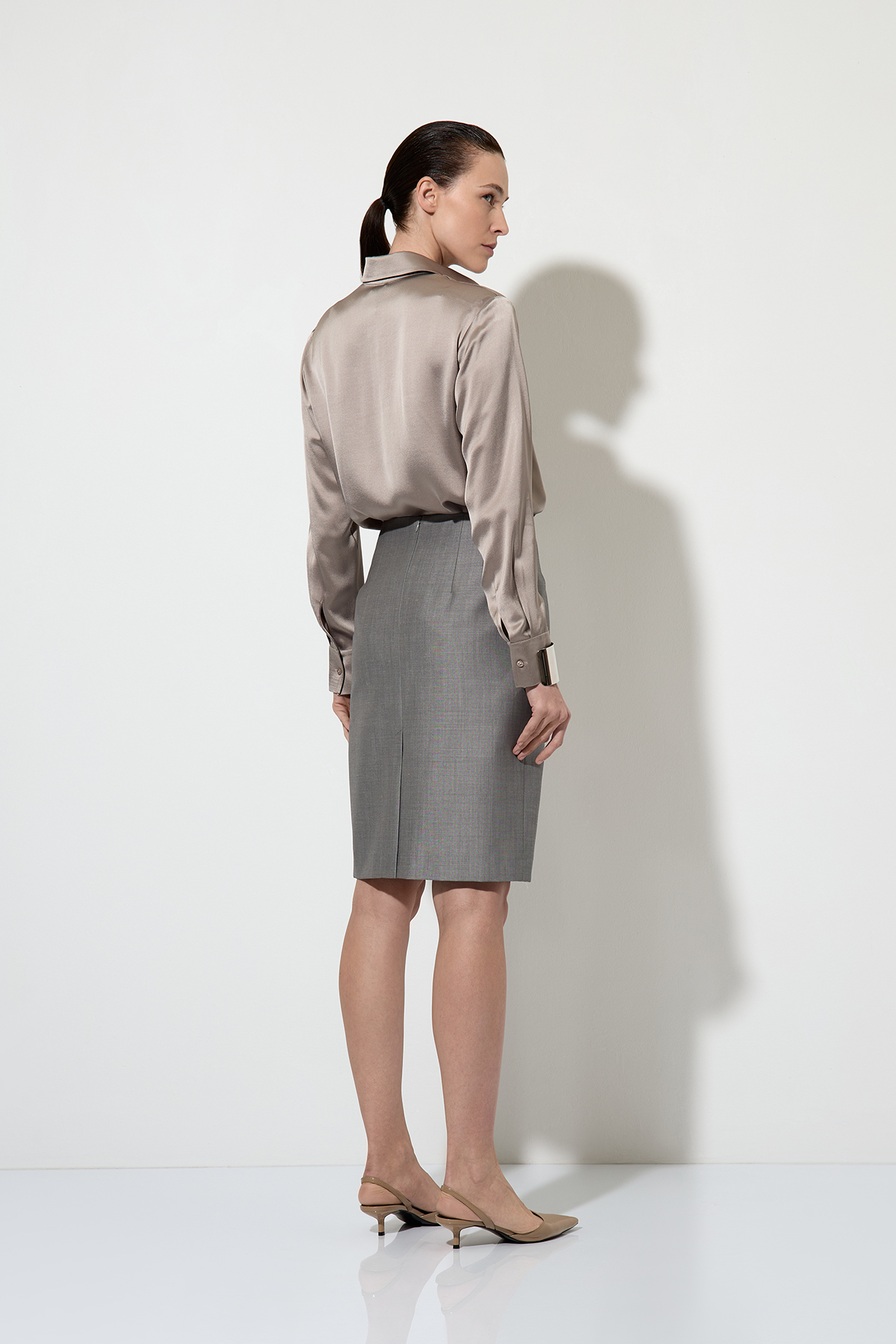 Юбка VASSA&Co, пол женский, цвет серый