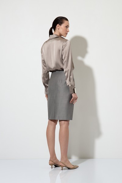 Юбка VASSA&Co, пол женский, цвет серый, фото №6