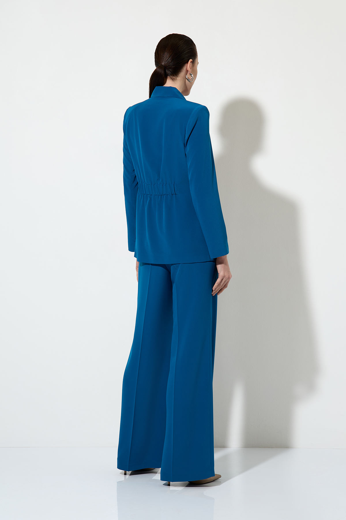 Jacket with back pleat VASSA&Co, пол female, цвет голубой, фото №8