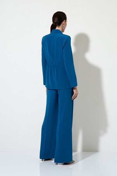 Trousers VASSA&Co, пол female, цвет голубой, фото №7