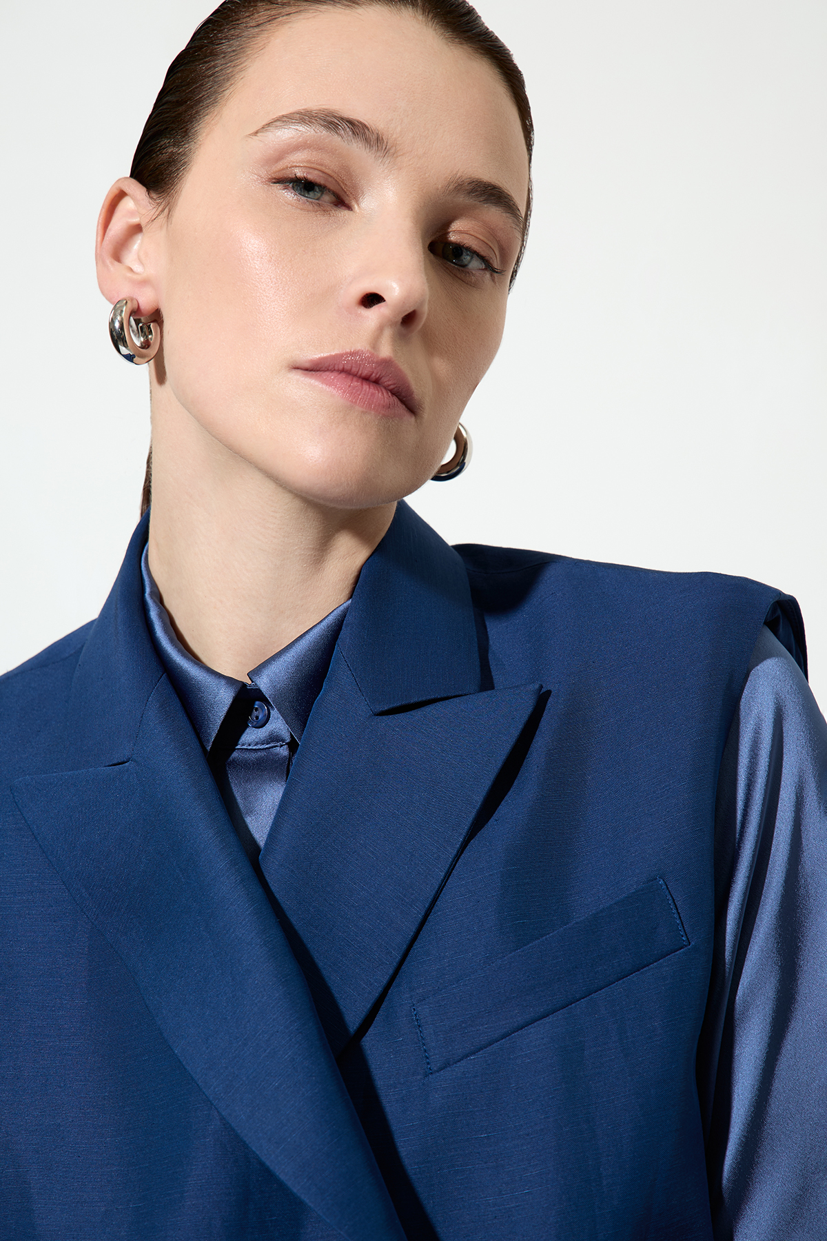 Long Vest , пол female, цвет синий, фото №8