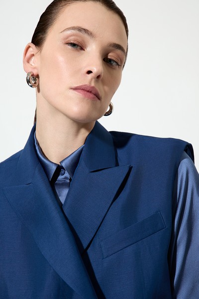 Long Vest , пол female, цвет синий, фото №8