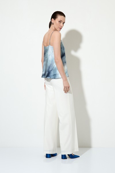 Топ из шелка , пол женский, цвет серый, фото №4