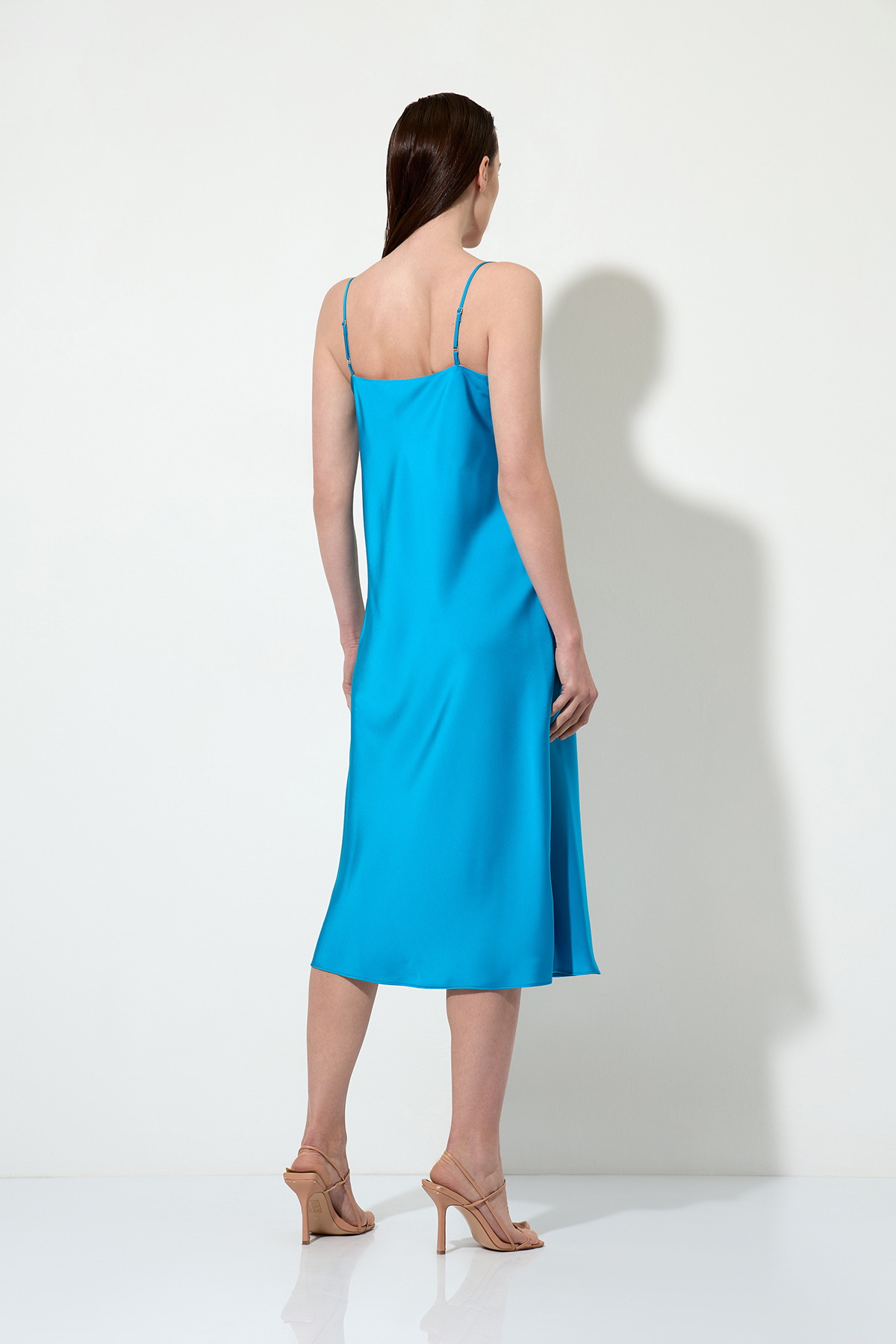 Платье-комбинация , пол женский, цвет голубой, фото №4