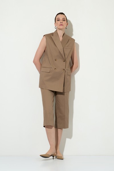 Vest VASSA&Co, пол female, цвет brown, фото №3