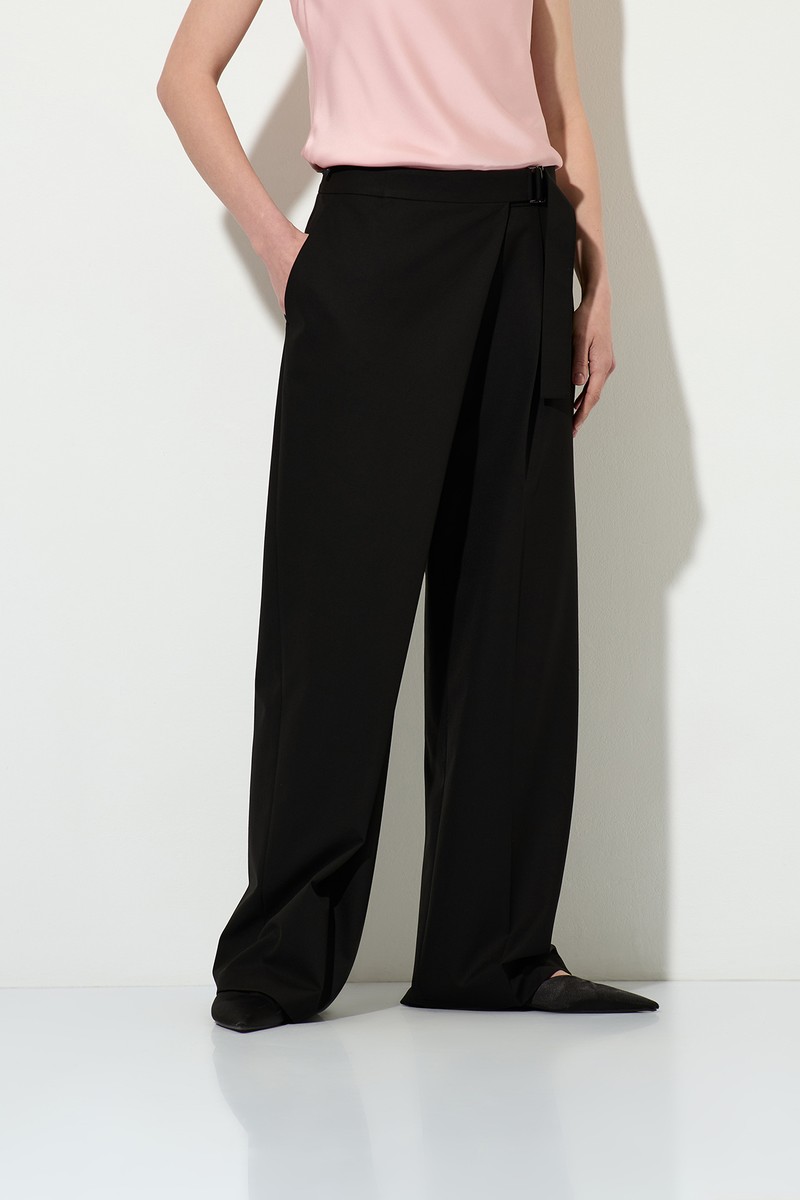 Брюки VASSA&Co, пол женский, цвет черный, фото №5