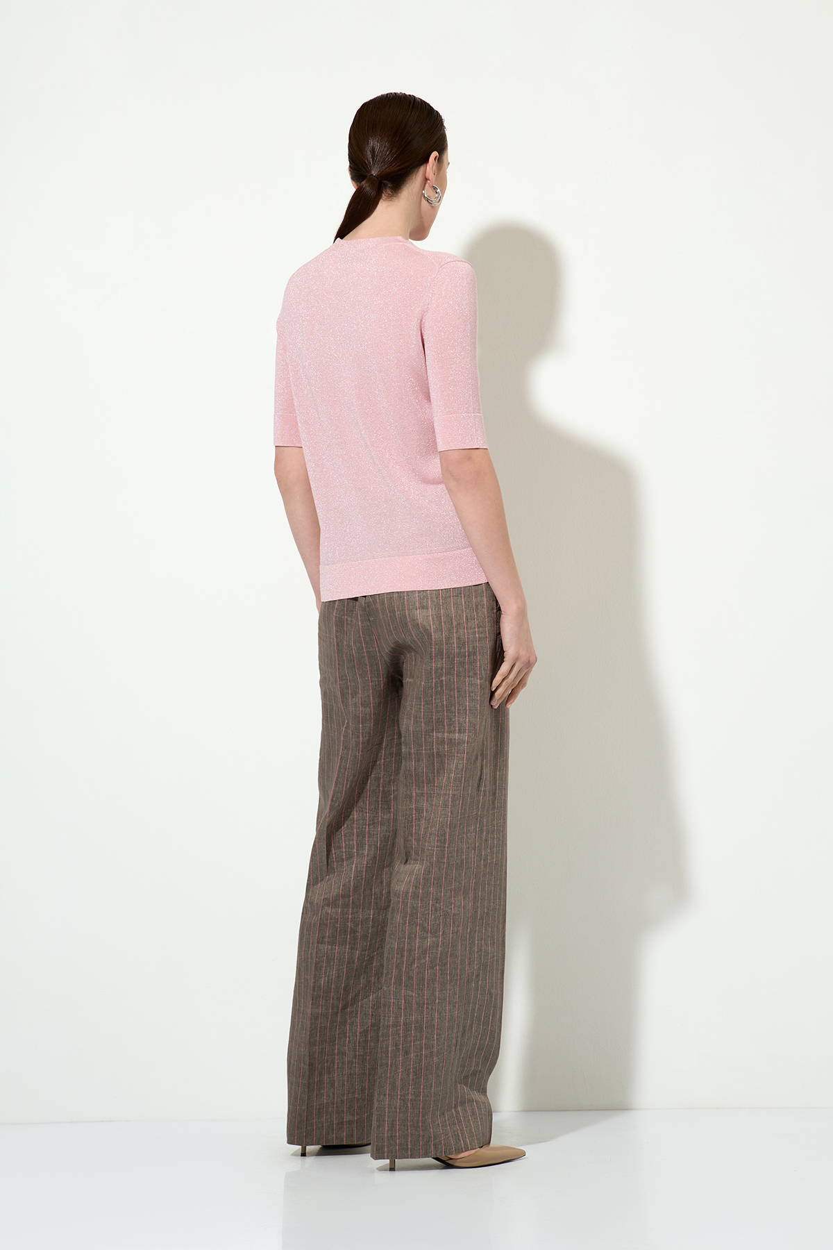 Джемпер , пол женский, цвет розовый, фото №4