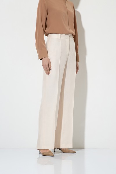 Half-linen trousers , пол female, цвет milky color, фото №7