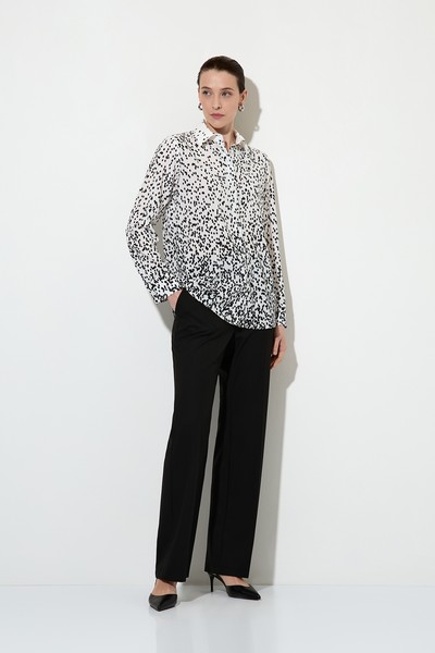 Блузка свободного силуэта VASSA&Co, пол женский, цвет белый, фото №2