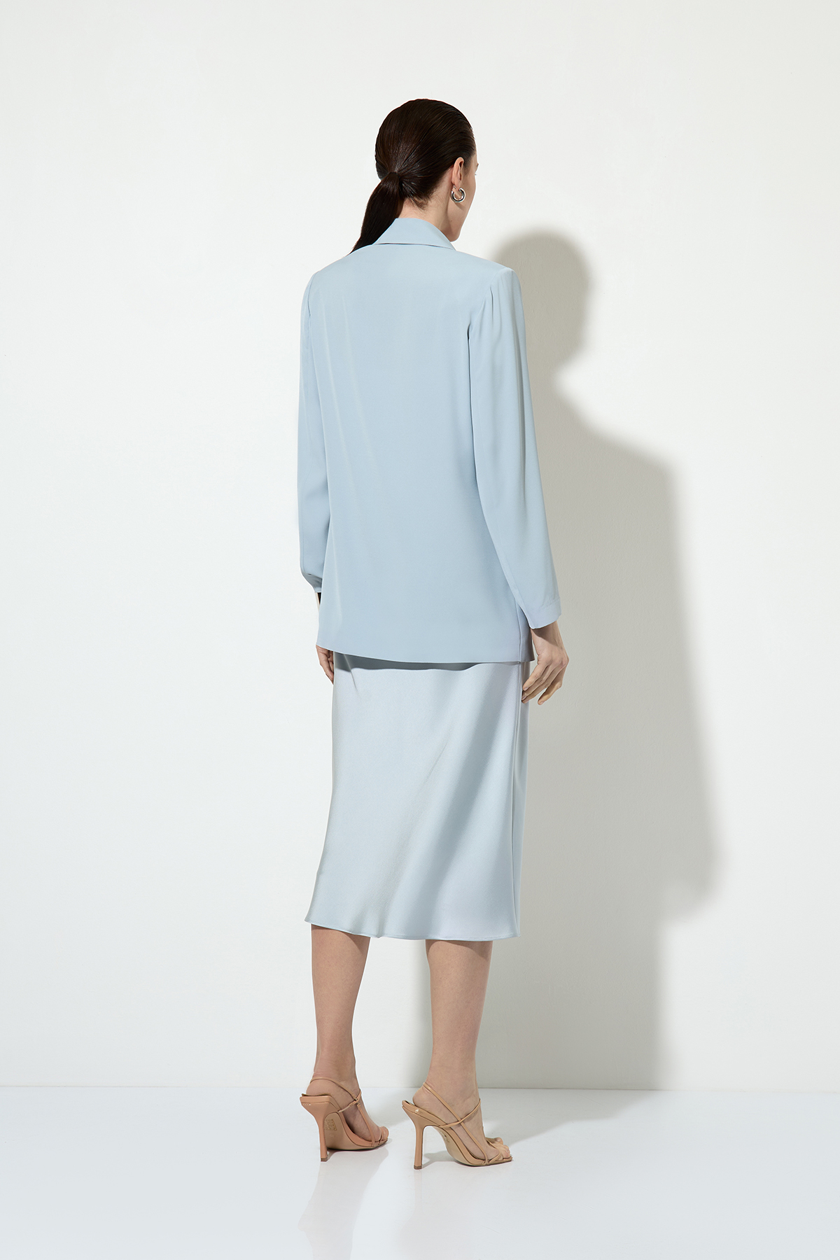 Jacket with a lightweight back , пол female, цвет голубой, фото №4