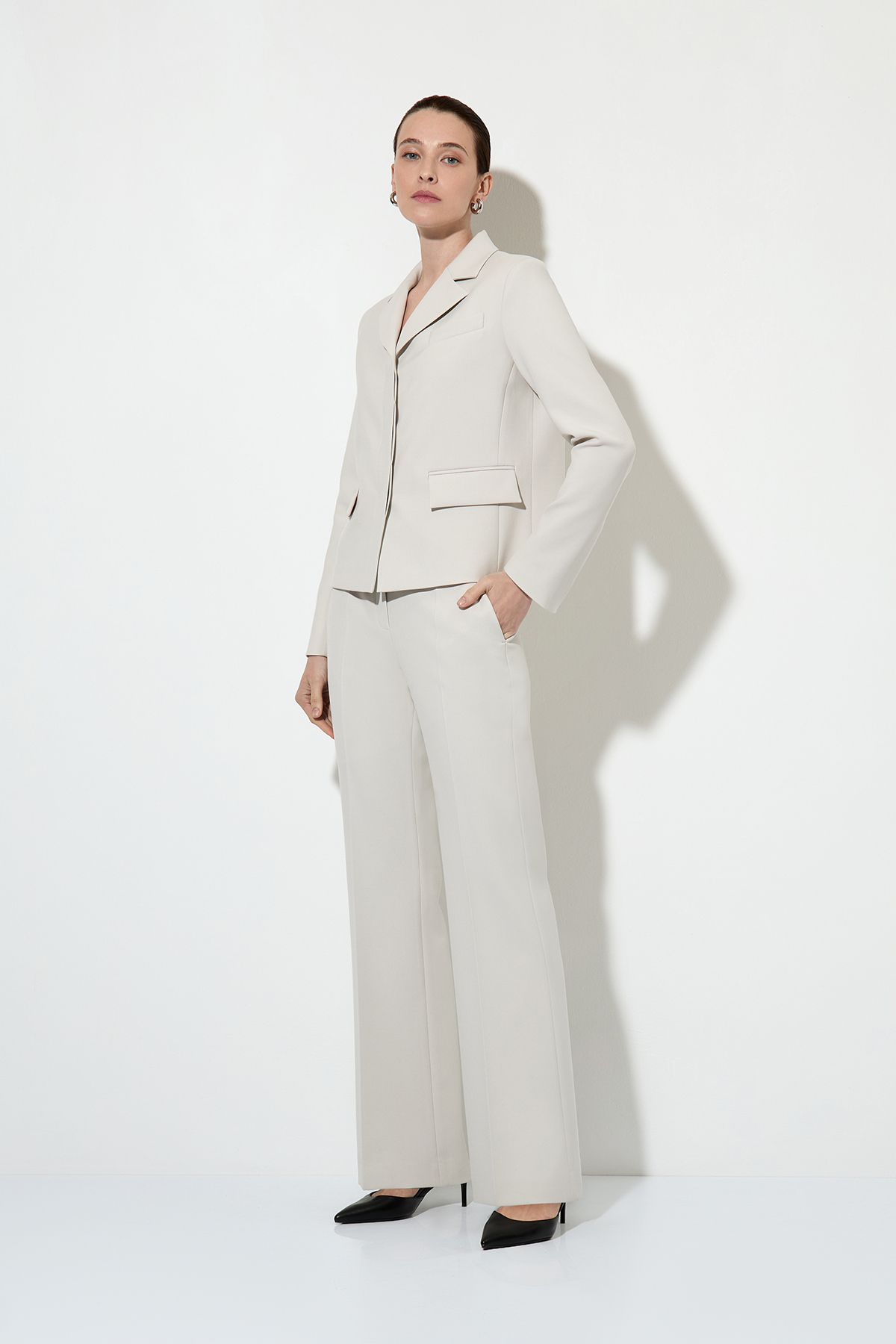 Cropped jacket , пол female, цвет white, фото №3