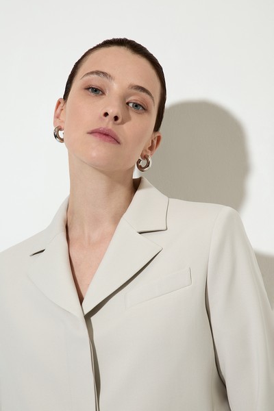 Cropped jacket , пол female, цвет white, фото №4