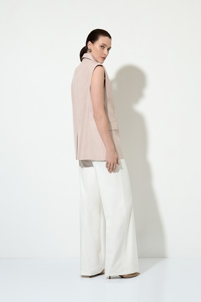 Long vest with a loose silhouette , пол female, цвет бежевый, фото №2