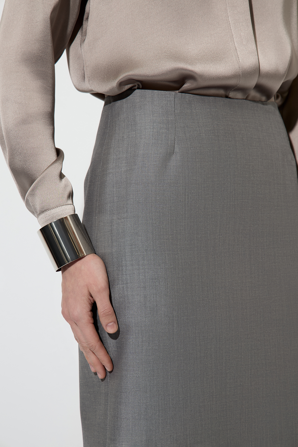 Юбка VASSA&Co, пол женский, цвет серый