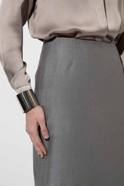 Юбка VASSA&Co, пол женский, цвет серый, фото №5