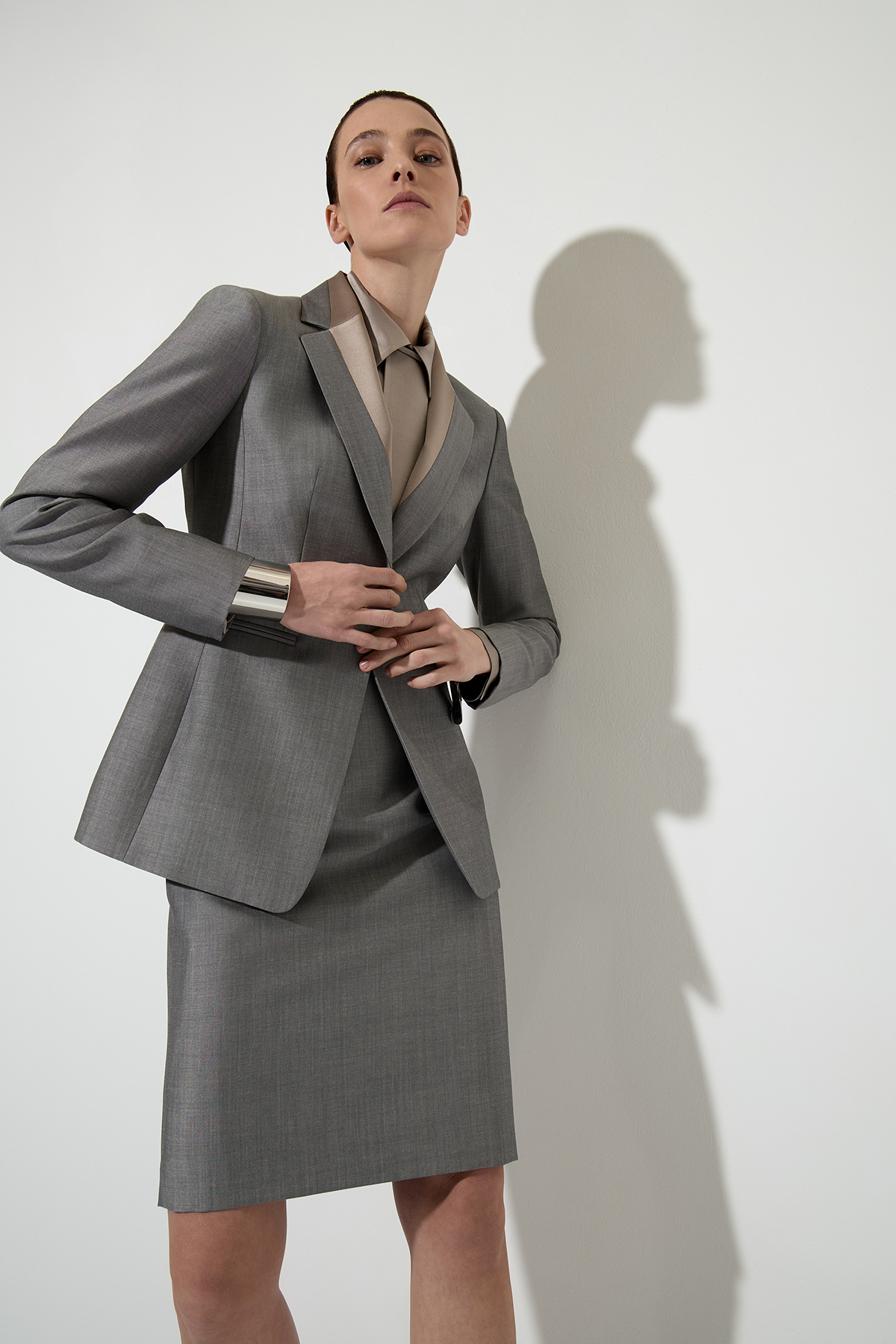 Юбка VASSA&Co, пол женский, цвет серый