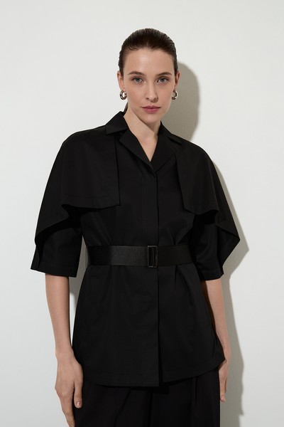 Cotton summer jacket , пол female, цвет black, фото №2