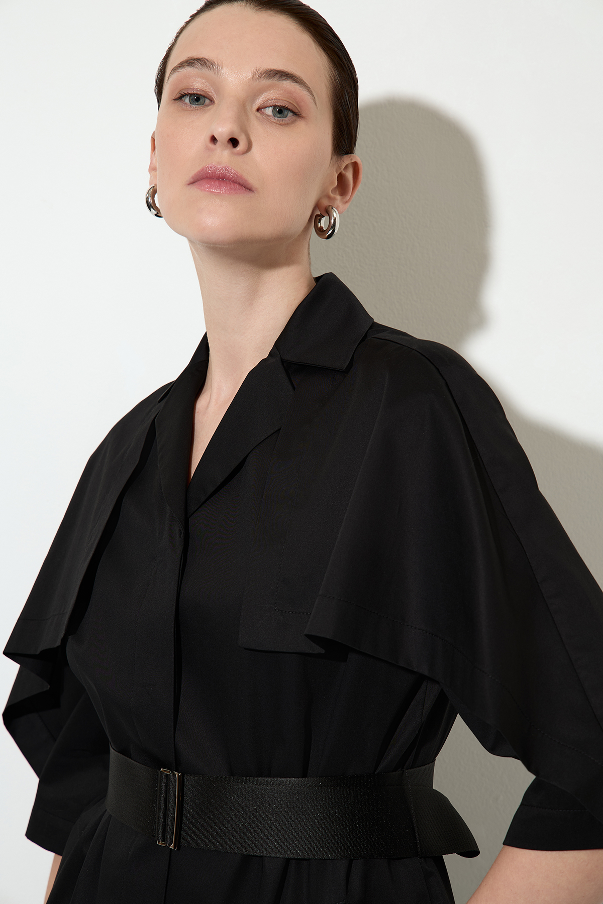 Cotton summer jacket , пол female, цвет black, фото №3