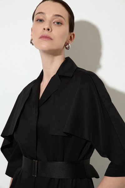 Cotton summer jacket , пол female, цвет black, фото №3