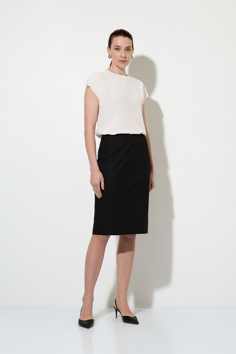 Skirt with detachable basque female ЮБКА VASSA&Co Black 3
