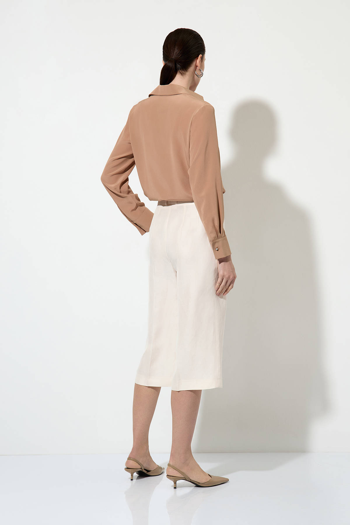 Бриджи , пол женский, цвет молочный, фото №2