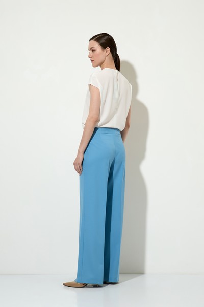 Брюки VASSA&Co, пол женский, цвет голубой, фото №2