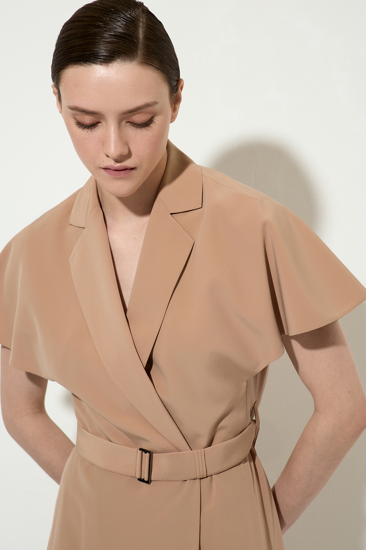 Платье , пол женский, цвет бежевый, фото №2