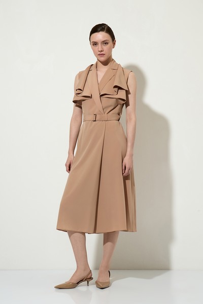 Платье , пол женский, цвет бежевый, фото №3